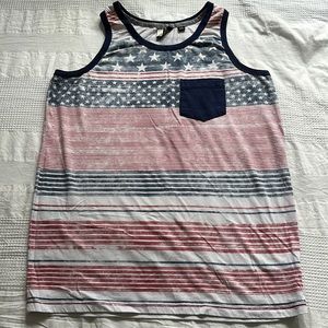 Of All Threads American flag tank